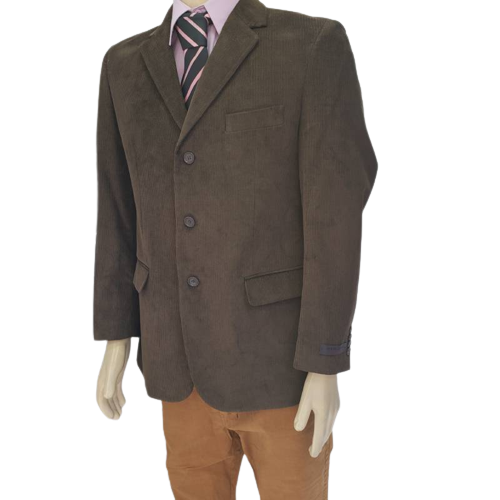 Blazer masculino marrom de algodão modelo italiano