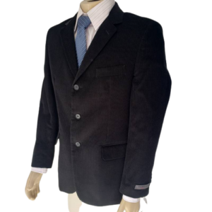 Blazer masculino preto de algodão modelo italiano