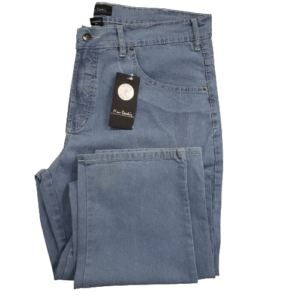 Calça Pierre Cardin jeans azul claro