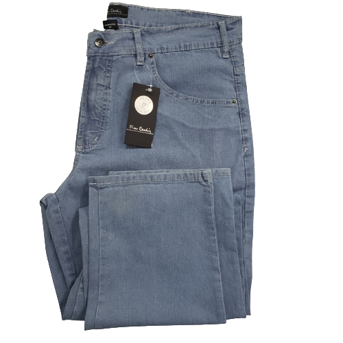 Calça Pierre Cardin jeans azul claro