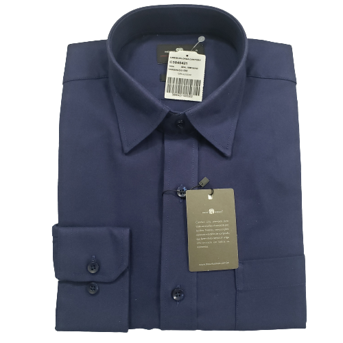 Camisa de flanela azul marinho