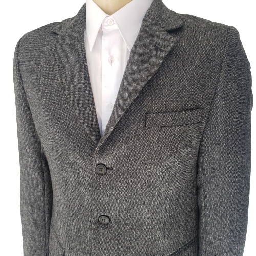 Blazer masculino tradicional em tecido tweed