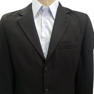 Blazer masculino preto de poli viscose tradicional