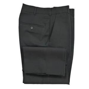 Calça social preta de microfibra Oxford