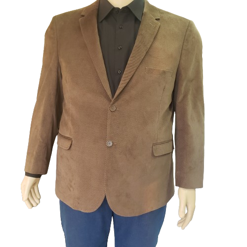 Blazer plus size marrom