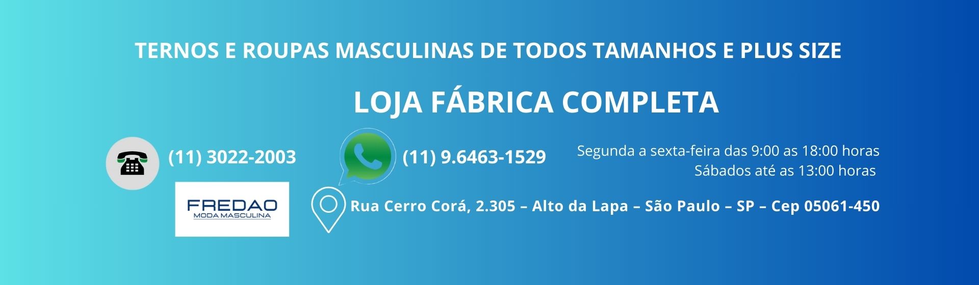 Loja de ternos - Fredao Moda Masculina